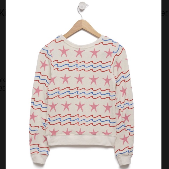 Wildfox SEA STARS & Stripes Bagy beach top sweater - Picture 6 of 8